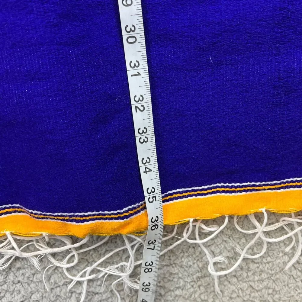 Minnesota Vikings NFL‎ Embroidered Logo Pullover Blanket Poncho Purple Yellow